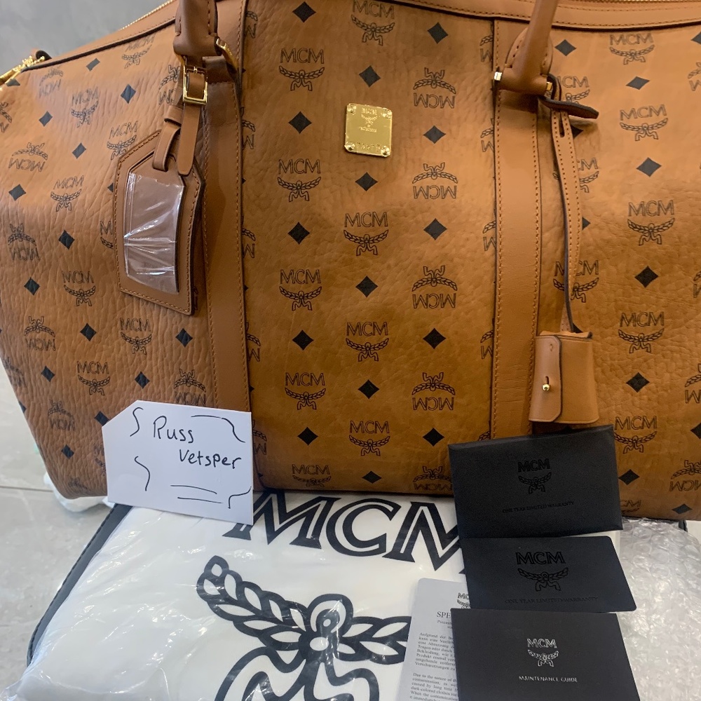 MCM Ottomar Weekender Bag in Visetos